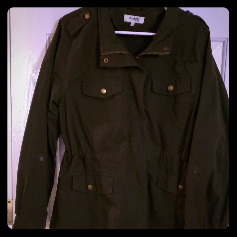 Charlotte Russe brand utility jacket